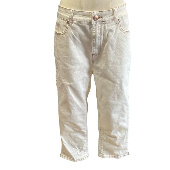 Ecru High Rise Capri Pant - Picture 1 of 2